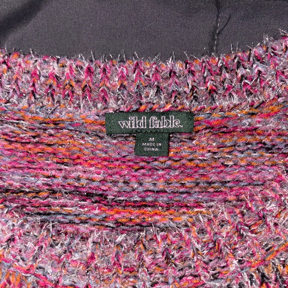 Wild Fable Pink and Purple Knit Sweater - Picture 3 of 6
